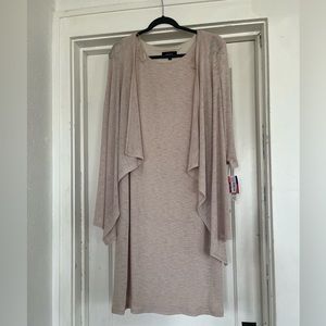NWT womens dress and attached cardigan